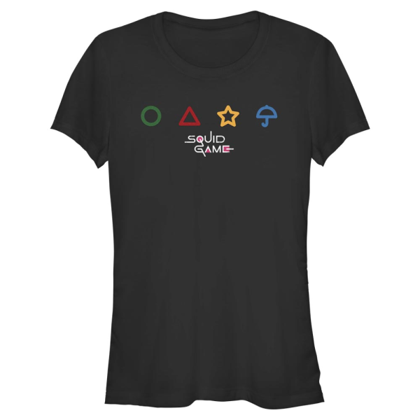 Netflix - Squid Game - Logo Umbrella Game - Women's T-Shirt - Black - Front