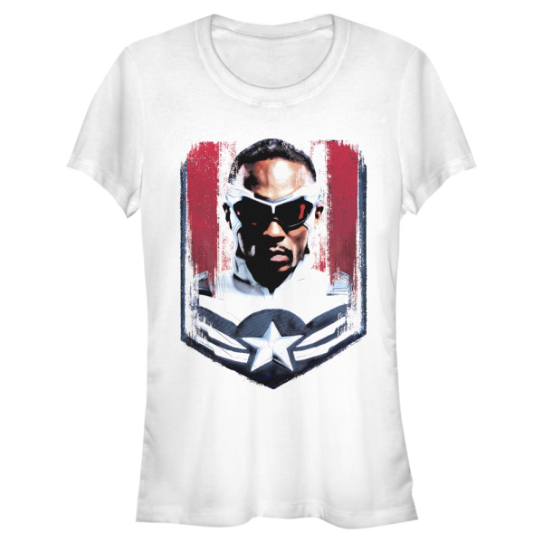 Marvel - The Falcon and the Winter Soldier - Captain America Take On The Mantle - Women's T-Shirt - White - Front