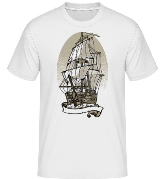 Ship -  Shirtinator Men's T-Shirt - White - Front