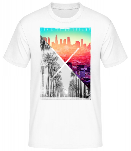 Los Angeles Dream - Men's Basic T-Shirt - White - Front