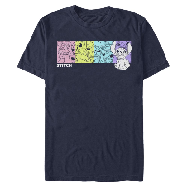 Disney - Lilo & Stitch - Stitch Box - Men's T-Shirt - Navy - Front