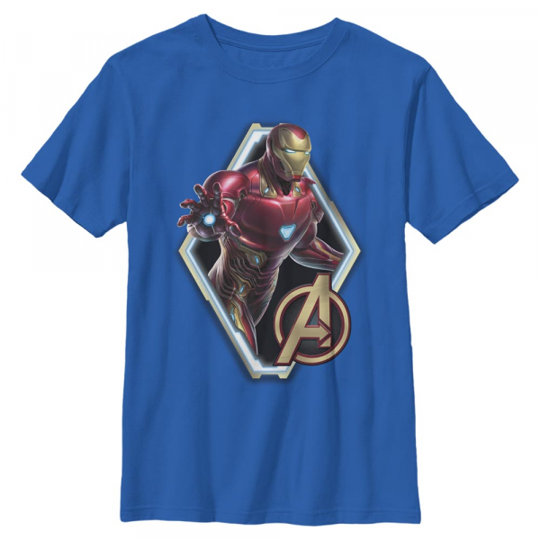 Marvel - Avengers Endgame - Iron Man Iron Sun - Kids T-Shirt - Royal blue - Front