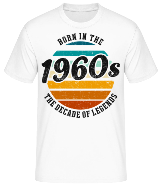 1960 The Decade Of Legends - Men's Basic T-Shirt - White - Front