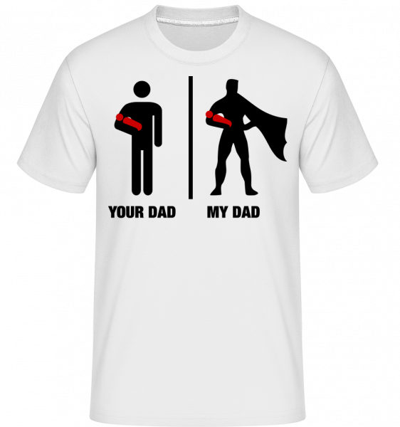 Your Dad vs My Dad -  Shirtinator Men's T-Shirt - White - Vorn