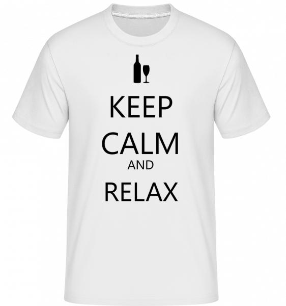 Keep Calm And Relax -  Shirtinator Men's T-Shirt - White - Vorn