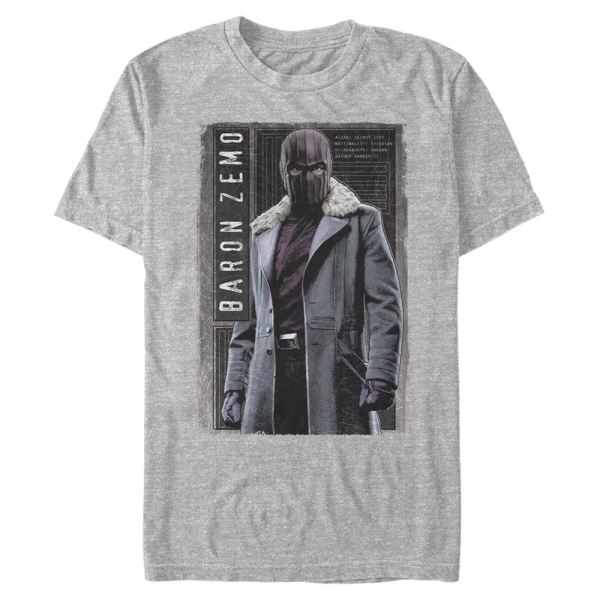 Marvel - The Falcon and the Winter Soldier - Baron Zemo Baron Panel - Men's T-Shirt - Heather grey - Front