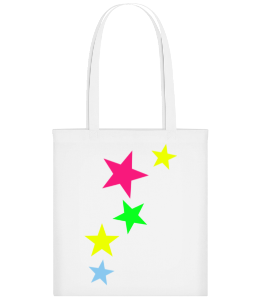 Colorful Stars - Tote Bag - White - Front