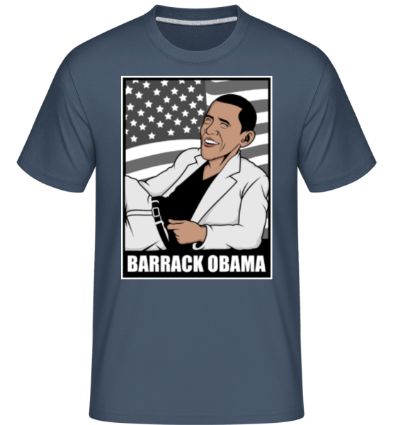 Obama Thriller -  Shirtinator Men's T-Shirt - Denim - Front