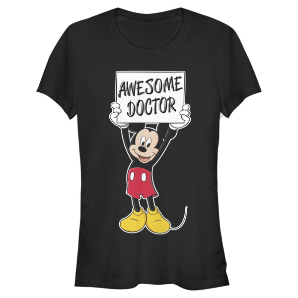Disney Classics - Mickey Mouse - Mickey Mouse Mickey Awesome Doctor - Women's T-Shirt - Black - Front