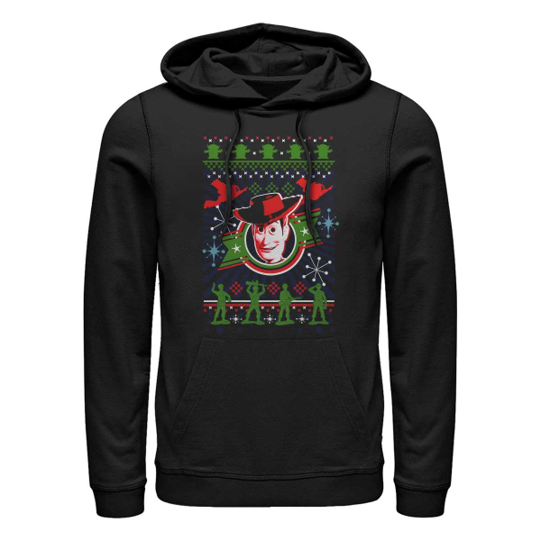 Disney - Toy Story - Woody Winter Stitches - Christmas - Unisex Hoodie - Black - Front