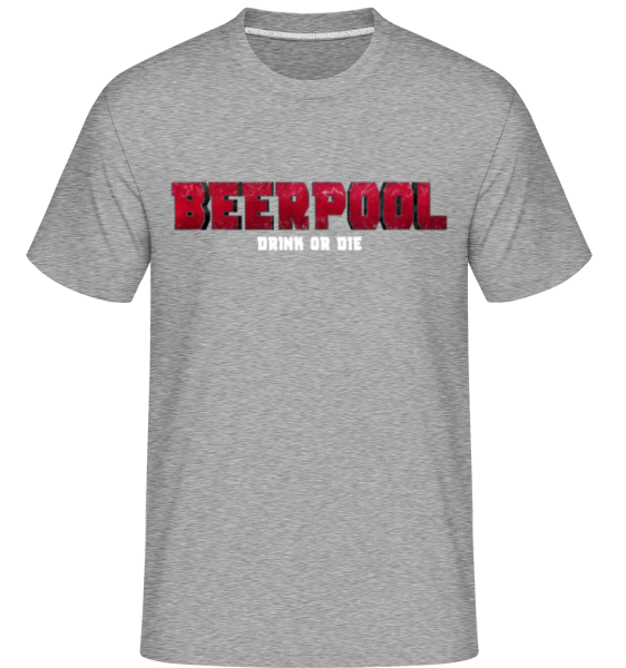 Beerpool Drink Or Die Beer -  Shirtinator Men's T-Shirt - Heather grey - Front