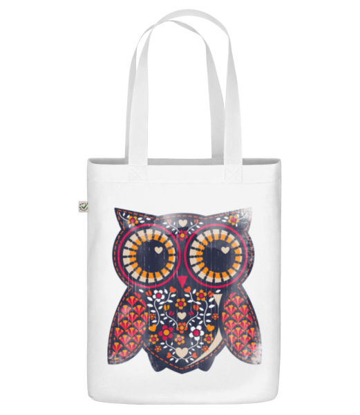 Art Owl - Organic tote bag - White - Front