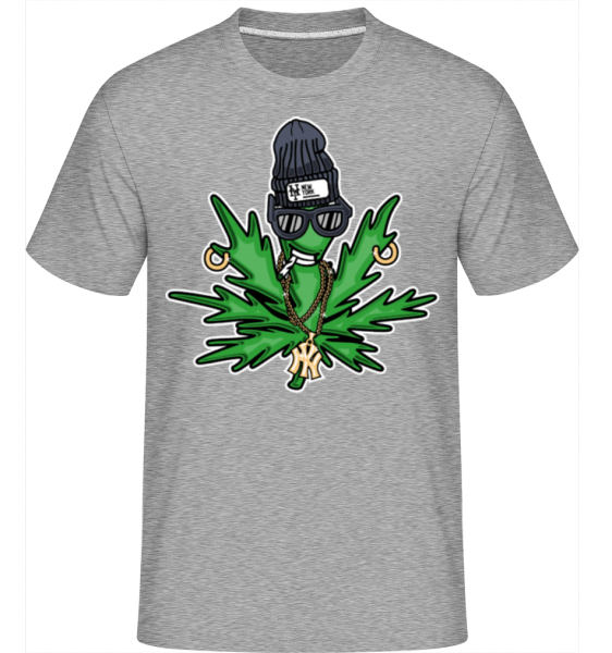 Weed Cartoon -  Shirtinator Men's T-Shirt - Heather grey - Front