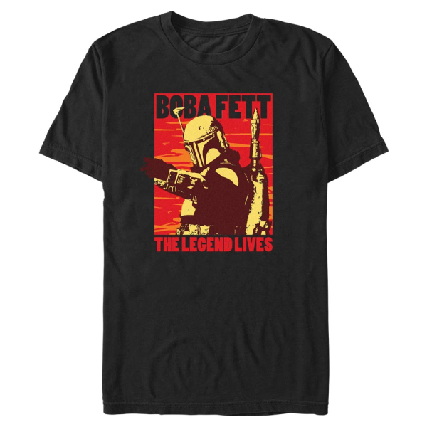 Star Wars - Book of Boba Fett - Boba Fett Good Bad Boba - Men's T-Shirt - Black - Front