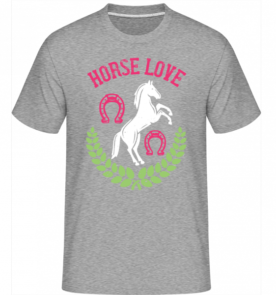 Horse Love -  Shirtinator Men's T-Shirt - Heather grey - Vorn