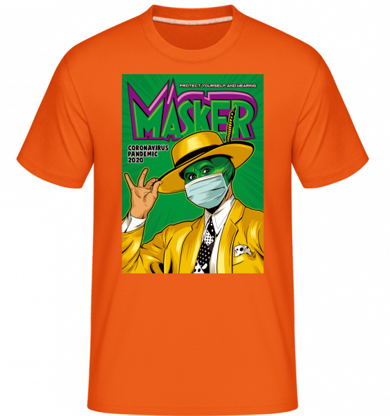 Masker -  Shirtinator Men's T-Shirt - Orange - Vorn