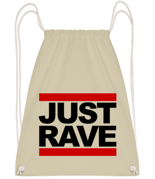Just Rave Logo - Gym bag - Cream - Front