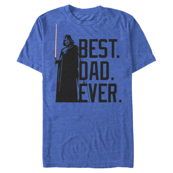 Star Wars - Darth Vader Bestest Dad - Father's Day - Men's T-Shirt - Heather royal blue - Front