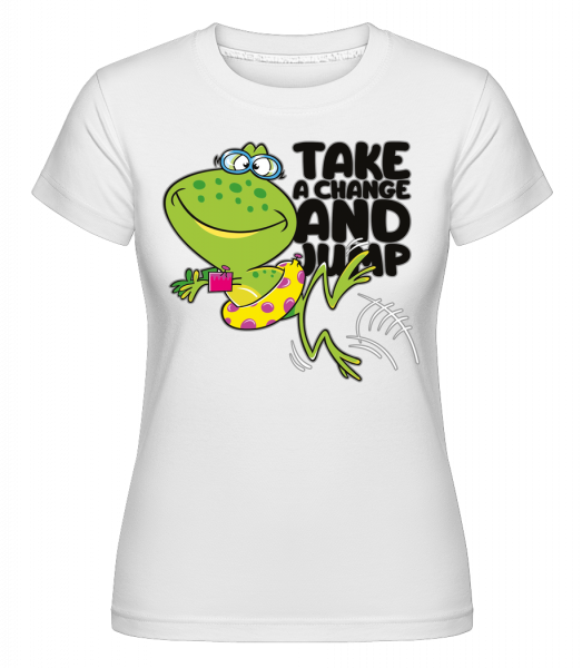 Frog Jump -  Shirtinator Women's T-Shirt - White - Vorn