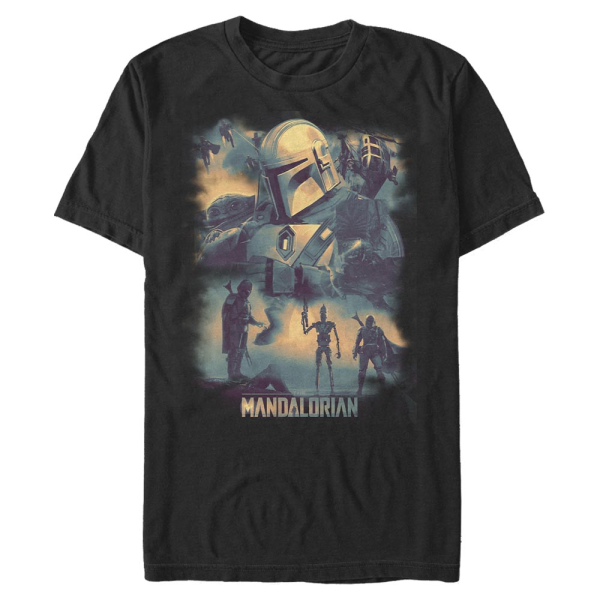Star Wars - The Clone Wars - Mando Memory - Men's T-Shirt - Black - Front