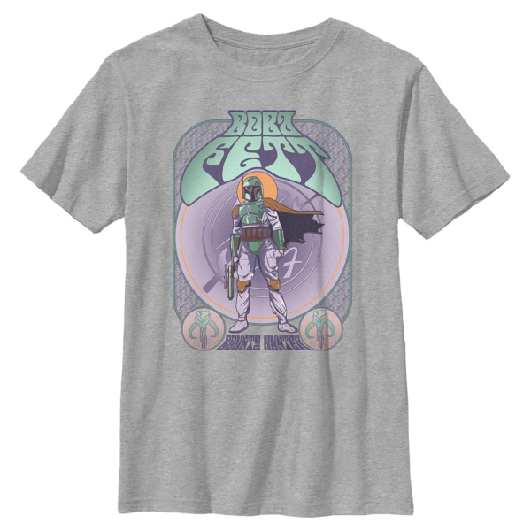 Star Wars - Boba Fett Gig - Kids T-Shirt - Heather grey - Front