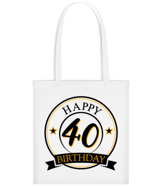 Happy Birthday 40 - Tote Bag - White - Front