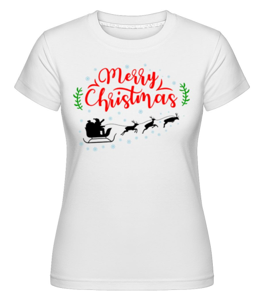 Merry Christmas -  Shirtinator Women's T-Shirt - White - Front