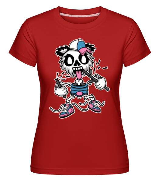 Panda -  Shirtinator Women's T-Shirt - Red - Front