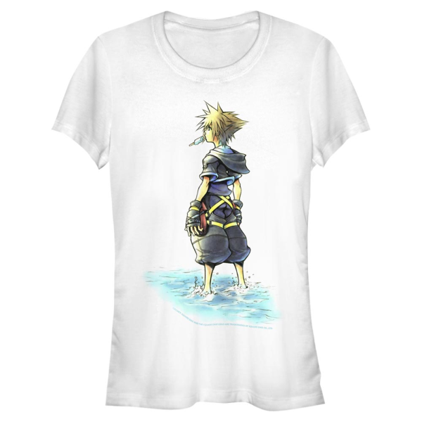 Disney - Kingdom Hearts - Sora Feet Wet - Women's T-Shirt - White - Front