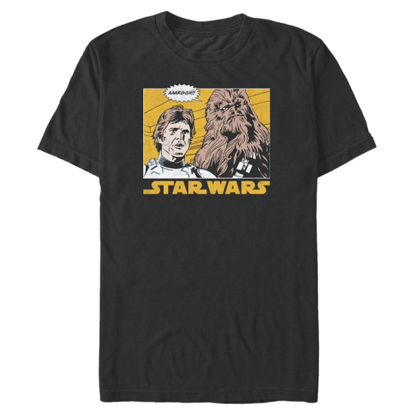 Star Wars - Han Solo & Chewbacca Han and Chew - Men's T-Shirt - Black - Front