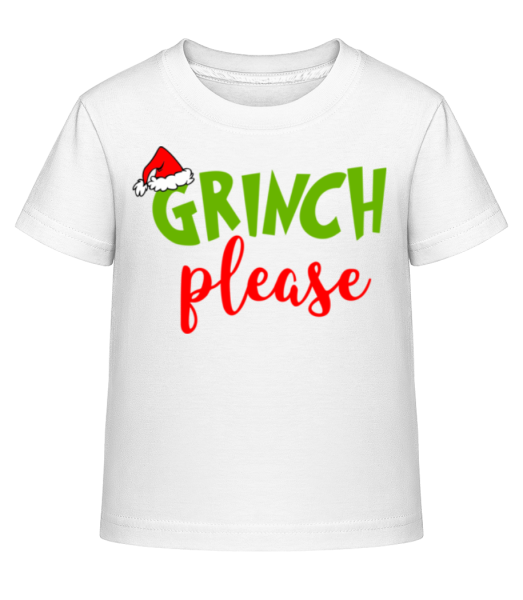 Grinch Please - Kid's Shirtinator T-Shirt - White - Front