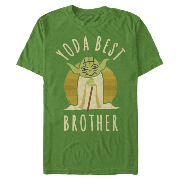 Star Wars - Yoda Best Brother Says - Family - Men's T-Shirt - Kelly green - Front