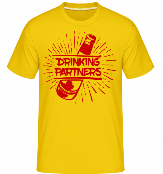 Drinking Partners -  Shirtinator Men's T-Shirt - Golden yellow - Vorn