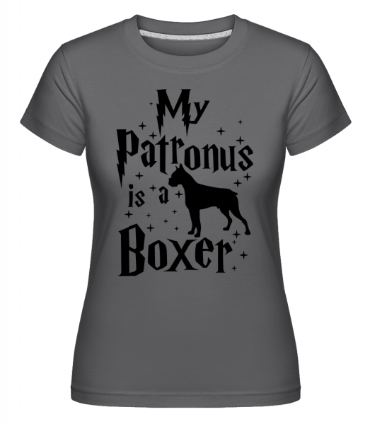 My Patronus Is A Boxer -  Shirtinator Women's T-Shirt - Anthracite - Vorn