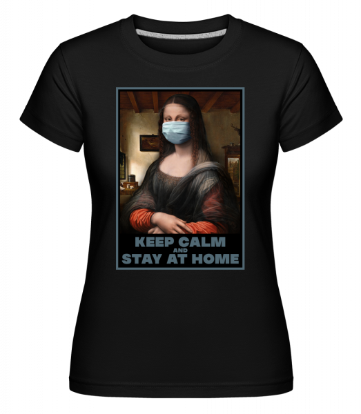 Monalisa Mask -  Shirtinator Women's T-Shirt - Black - Vorn