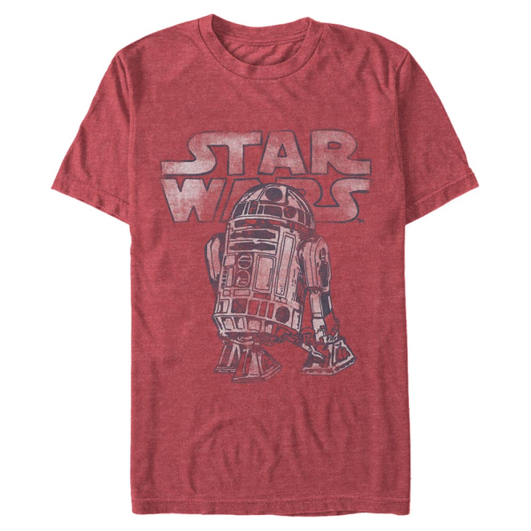 Star Wars - R2-D2 Robot Life - Men's T-Shirt - Heather red - Front