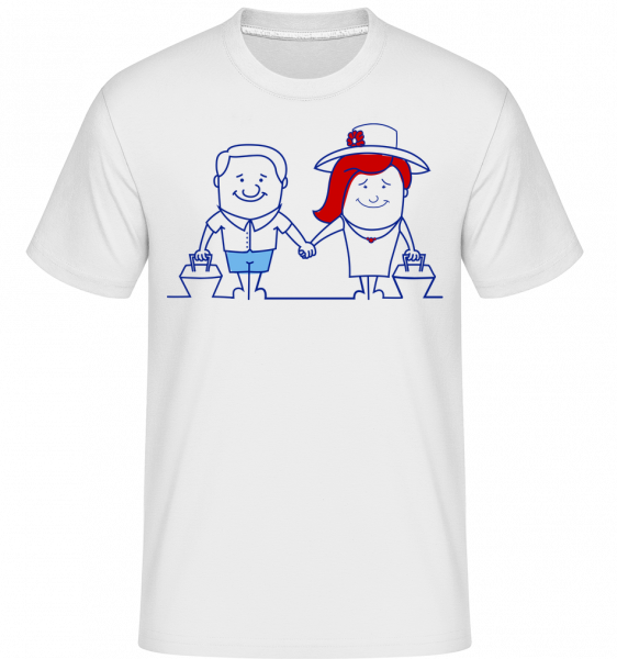 Happy Couple -  Shirtinator Men's T-Shirt - White - Vorn