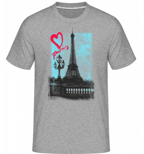 Paris love -  Shirtinator Men's T-Shirt - Heather grey - Vorn