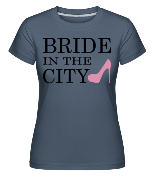 Bride In The City -  Shirtinator Women's T-Shirt - Denim - Front