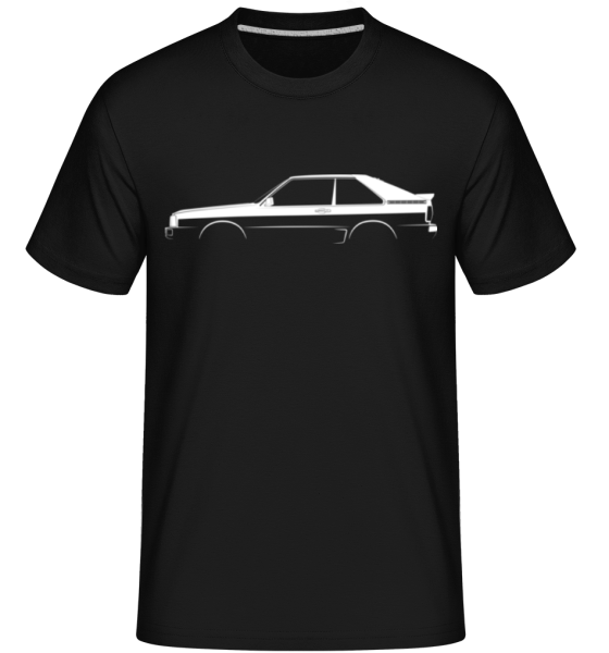'Audi Sport Quattro' Silhouette -  Shirtinator Men's T-Shirt - Black - Front