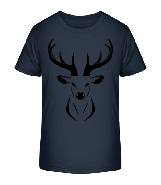 Deer - Kid's Bio T-Shirt Stanley Stella - Navy - Front