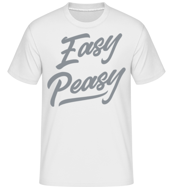 Easy Peasy -  Shirtinator Men's T-Shirt - White - Front