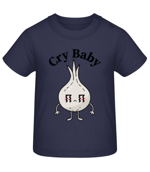 Cry Baby Onion - Baby T-Shirt - Navy - Front