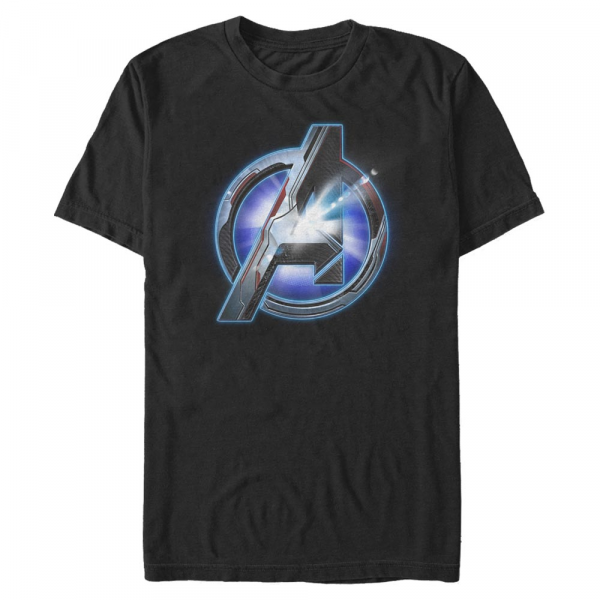 Marvel - Avengers Endgame - Logo Endgame logo Shine - Men's T-Shirt - Black - Front
