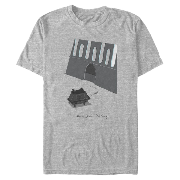 Star Wars - Droid Mouse Crossing - Men's T-Shirt - Heather grey - Front