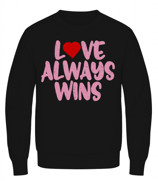 Love Always Wins - Men's Sweatshirt AWDis - Black - Vorn