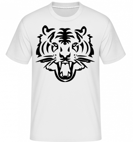Tiger Head -  Shirtinator Men's T-Shirt - White - Vorn