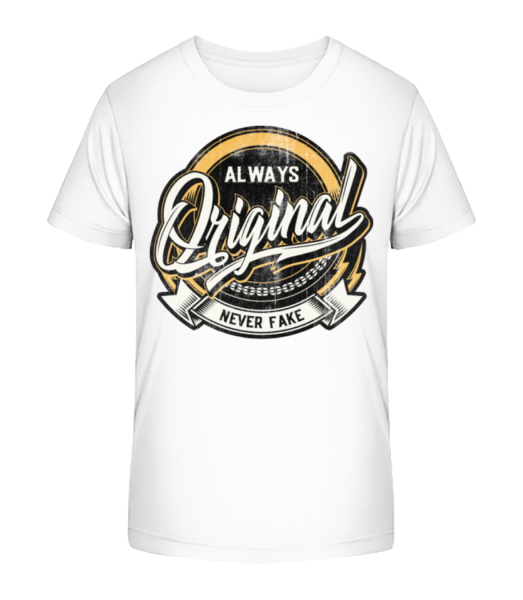 Always Original - Kid's Bio T-Shirt Stanley Stella - White - Front