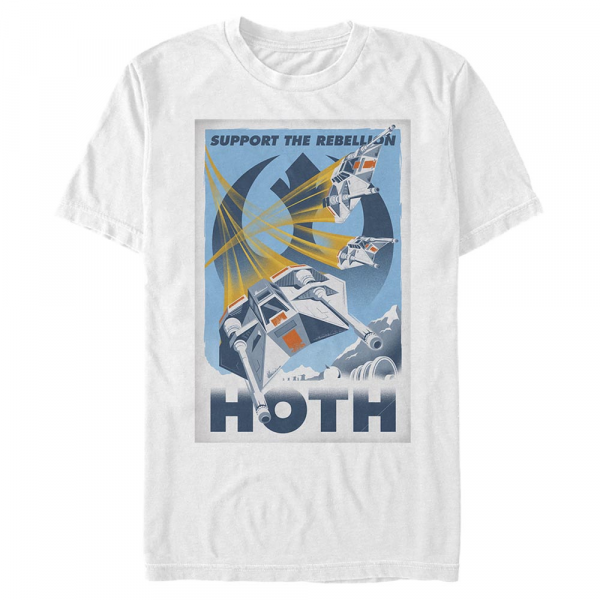 Star Wars - Hoth Rebellion Support - Men's T-Shirt - White - Front