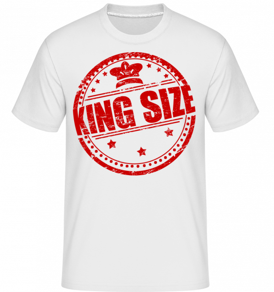 King Size Logo -  Shirtinator Men's T-Shirt - White - Vorn